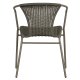 WOOOD EKSKLUSIV Weston hagestol, m. armlener, stablebar - jungel polyrattan og metall