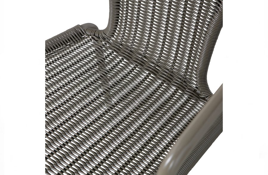 WOOOD EKSKLUSIV Weston hagestol, m. armlener, stablebar - jungel polyrattan og metall