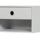 WOOOD Nancy vegghengt nattbord, m. 1 skuff og 1 rom - tkegr/mist MDF (34x30)