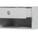 WOOOD Nancy vegghengt nattbord, m. 1 skuff og 1 rom - tkegr/mist MDF (34x30)