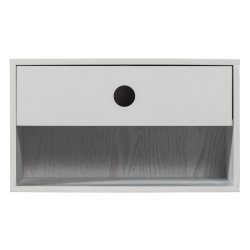 Nancy vghngt natbord, m. 1 skuffe og 1 rum - tgegr/mist MDF (34x30)