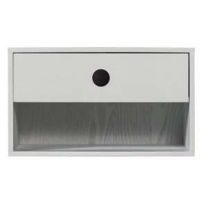 Nancy vghngt natbord, m. 1 skuffe og 1 rum - tgegr/mist MDF (34x30)