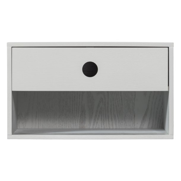 Nancy vghngt natbord, m. 1 skuffe og 1 rum - tgegr/mist MDF (34x30)
