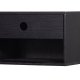 WOOOD Nancy vegghengt nattbord, m. 1 skuff og 1 rom - svart MDF (34x30)