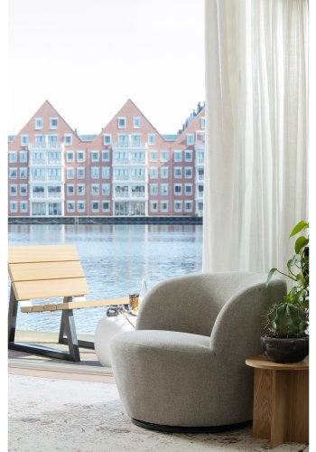 TRE EKSKLUSIV Serra svingstol - ekte polyester