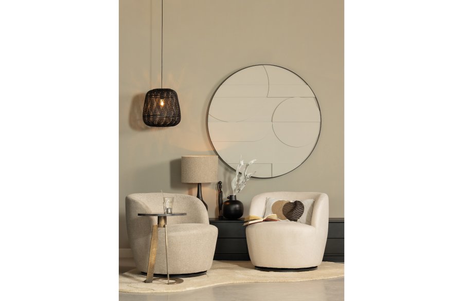 TRE EKSKLUSIV Serra svingstol - ekte polyester