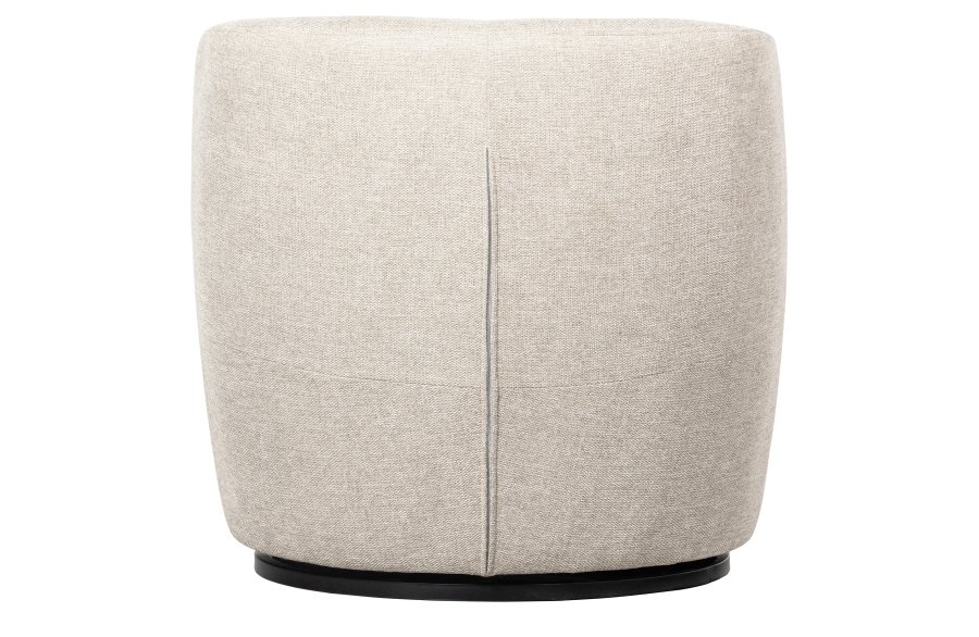 WOOOD EKSKLUSIV Serra svingstol - off-white polyester