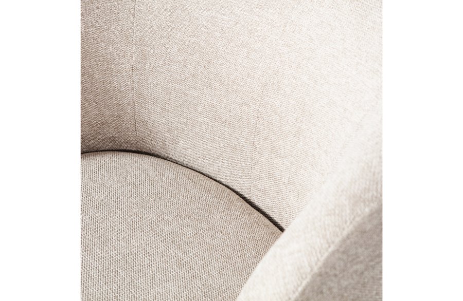 WOOOD EKSKLUSIV Serra svingstol - off-white polyester