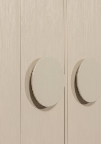 WOOOD Noah garderobe, m. 2 drer, 4 hyller og 1 hengerstang - stvgr furu