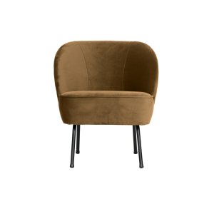 WOOOD Vogue lnestol - honninggul fljl polyester og sort metal