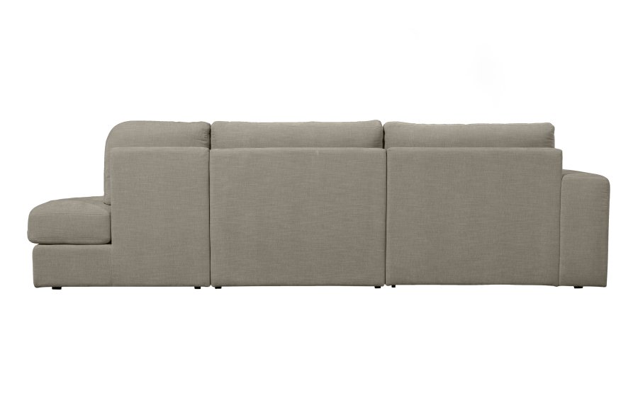 VTWONEN Family 2,5-seters sofa, avrundet hyre - varm gr polyester