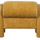 WOOOD EKSKLUSIV Lenny lenestol, m. armlener - gull/gul grov tekstur flyels polyester