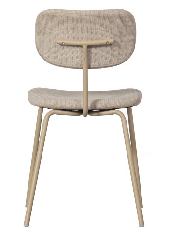 WOOOD EXCLUSIVE Link spisebordstol - ekte stoff og ekte metall