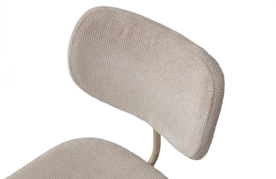 WOOOD EXCLUSIVE Link spisebordstol - ekte stoff og ekte metall