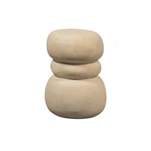 TRÄ EXKLUSIVT Yvo sidobord, ekologiskt - gr/sandfiberlera (37x35)