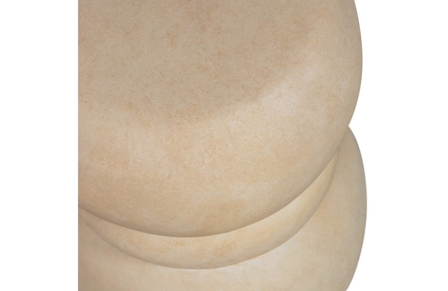 TRE EKSKLUSIVT Yvo sidebord, kologisk - gr/sandfiber leire (37x35)