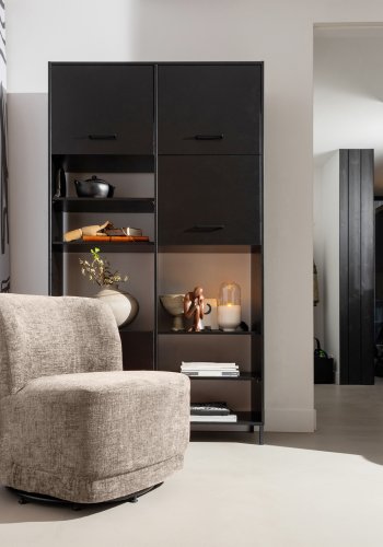 WOOOD EKSKLUSIV Atty svingstol - ekte flyelspolyester