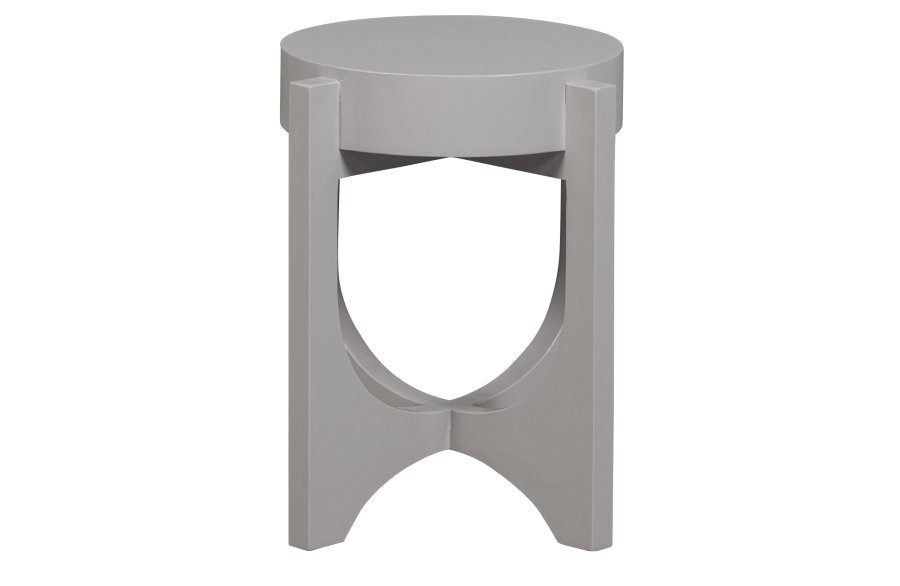 VTWONEN Hold Up sidebord, rundt - varmt grtt mangotre (35)