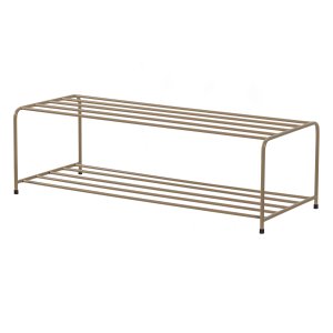 WOOOD Josse skostativ, rektangulr - army brun metal (B:80)