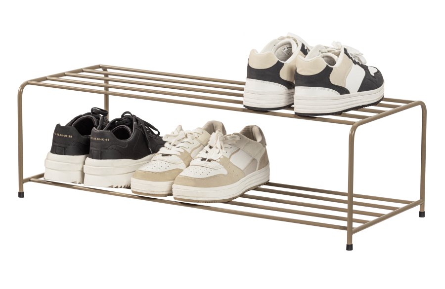 WOOOD Josse skostativ, rektangulrt - army brunt metall (B:80)