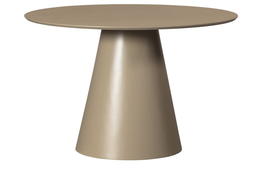 TRE EKSKLUSIVT Jorre spisebord, rundt - army brun MDF (120)