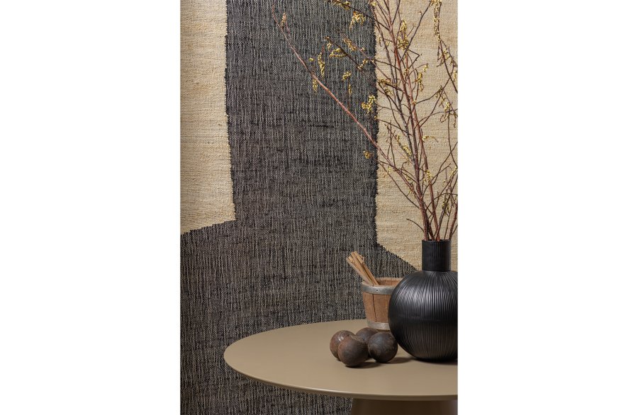 TRE EKSKLUSIVT Jorre spisebord, rundt - army brun MDF (120)