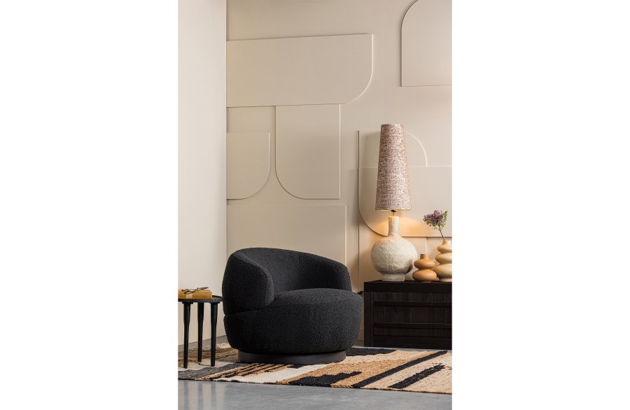 WOOOD Liberalt teppe, rektangulrt - naturlig melange jute og bomull (170x240)