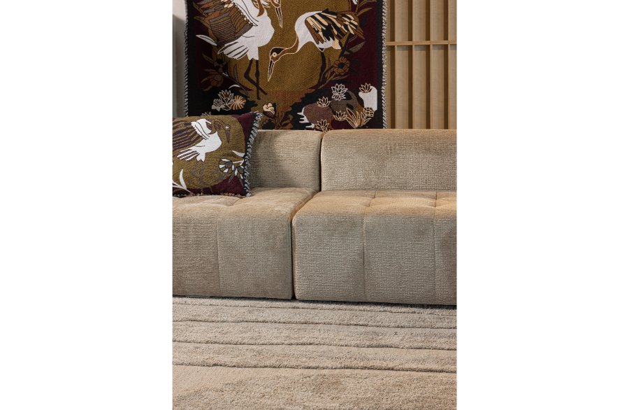 WOOOD Circuit Jacquard pledd med fugler, rektangulr - flerfarget bomull (130x170)