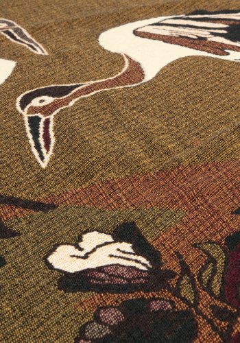 WOOOD Circuit Jacquard pledd med fugler, rektangulr - flerfarget bomull (130x170)