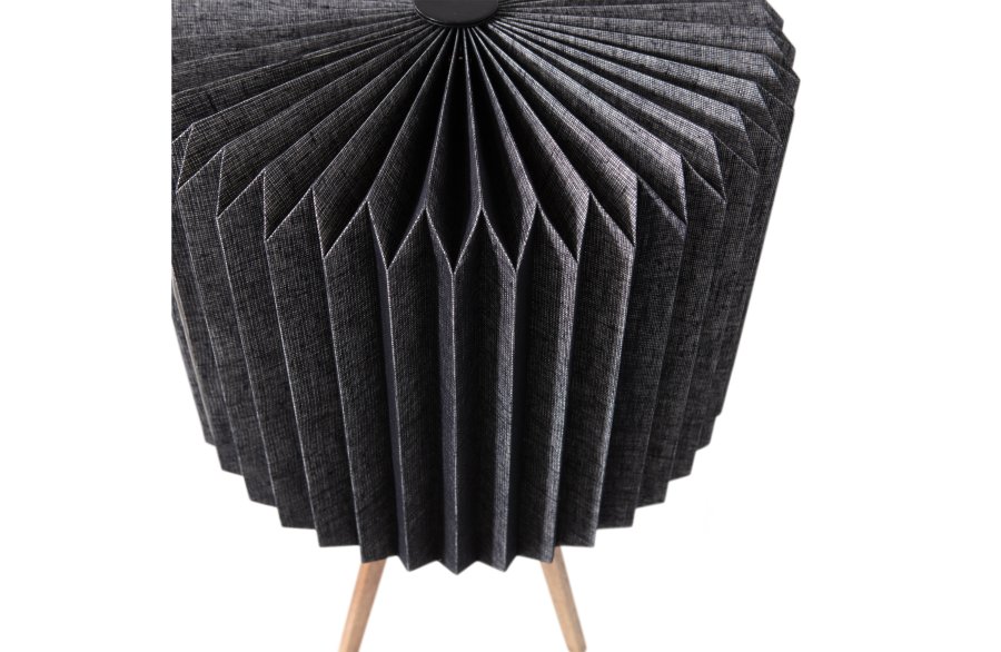 WOOOD Bones bordlampe - svart papir og natur