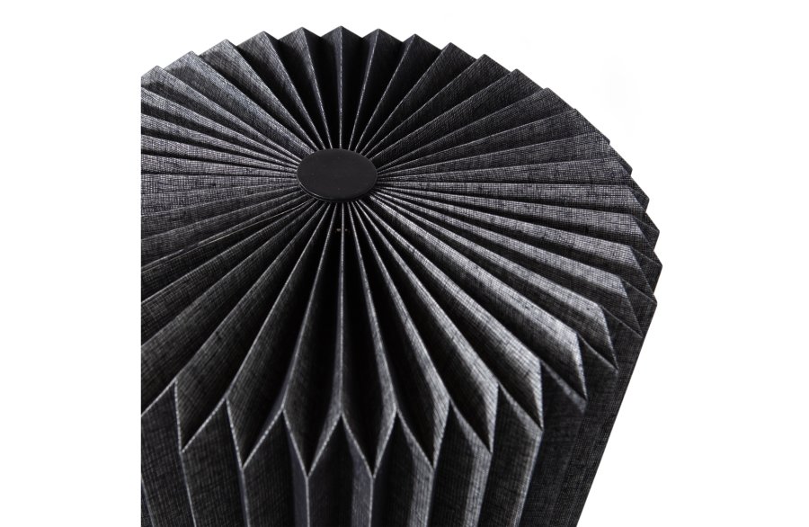 WOOOD Bones bordlampe - svart papir og natur