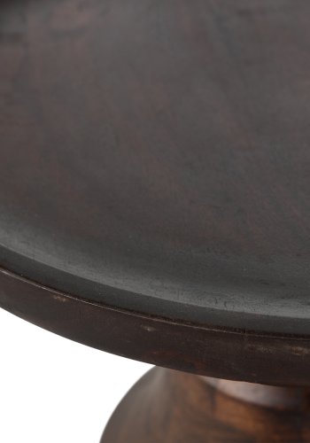 WOOOD Bredt sidebord, m. gravert ben - mrkebrunt mangotre (50)