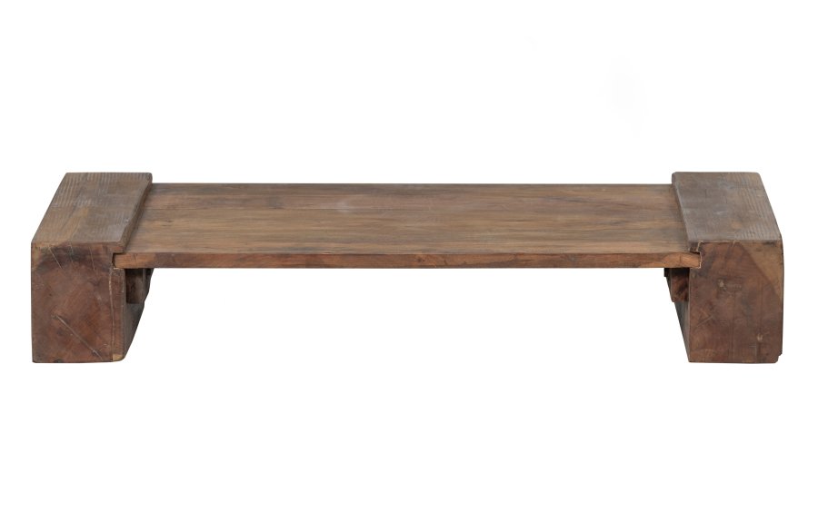 WOOOD EXCLUSIVE Cuno sofabord, lavt - mrkebrun mangotr (70x120)