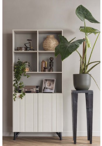 WOOOD EKSKLUSIV Miller skap, m. 2 drer og hyller - dust furu