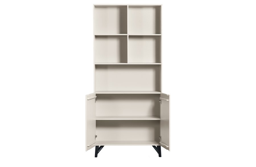 WOOOD EKSKLUSIV Miller skap, m. 2 drer og hyller - dust furu