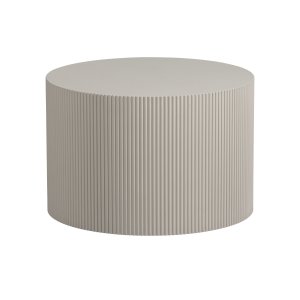 TRÄ EXKLUSIVT Sanne sidobord, runt - antikbeige MDF (60)