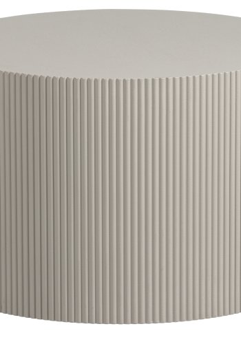 TRE EKSKLUSIVT Sanne sidebord, rundt - antikk beige MDF (60)