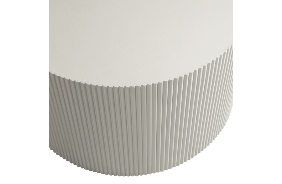 TRE EKSKLUSIVT Sanne sidebord, rundt - antikk beige MDF (60)
