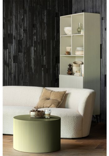 TRE EKSKLUSIVT Sanne sidebord, rundt - armygrnn MDF (60)