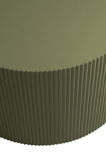 TRE EKSKLUSIVT Sanne sidebord, rundt - armygrnn MDF (60)