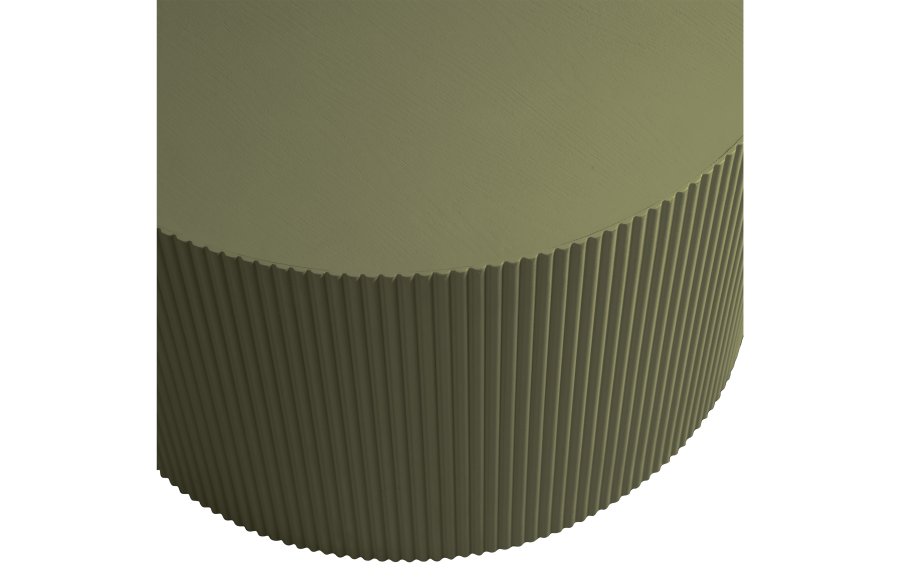 TRE EKSKLUSIVT Sanne sidebord, rundt - armygrnn MDF (60)