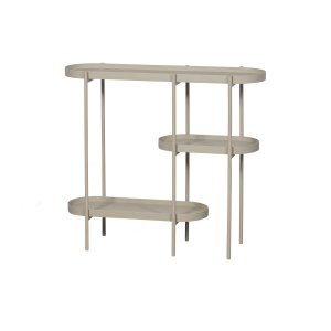 WOOOD EXCLUSIVE Noan sidobord, w. 3 bordsskivor - antik beige MDF och metall (90x28)