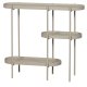 WOOOD EKSKLUSIV Noan sidebord, m. 3 bordplater - antikk beige MDF og metall (90x28)