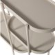 WOOOD EKSKLUSIV Noan sidebord, m. 3 bordplater - antikk beige MDF og metall (90x28)