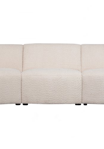 WOOOD EXCLUSIVE Coco sofamodul, 1-sete - krem bouclé polyester