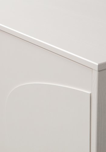 WOOOD EKSKLUSIV Cadiz skap, m. 2 drer og 2 hyller - tkete hvit furu