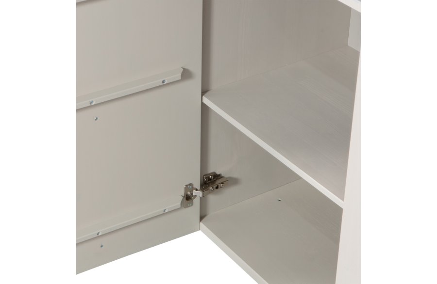 TRE EKSKLUSIV Basu skjenk, m. 3 drer og 2 hyller - dust furu