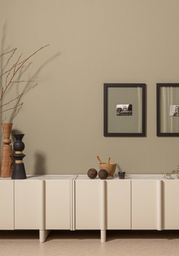 WOOOD EKSKLUSIVT Basu TV-bord, m. 3 drer og 2 hyller - dust furu (200x46)