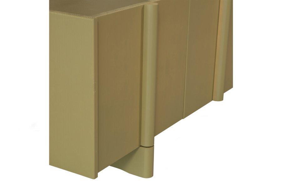 WOOOD EKSKLUSIVT Basu TV-bord, m. 3 drer og 2 hyller - mosefuru (200x46)