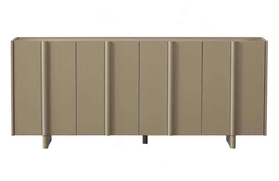 TRE EKSKLUSIV Basu skjenk, m. 3 drer og 2 hyller - gjrmefuru